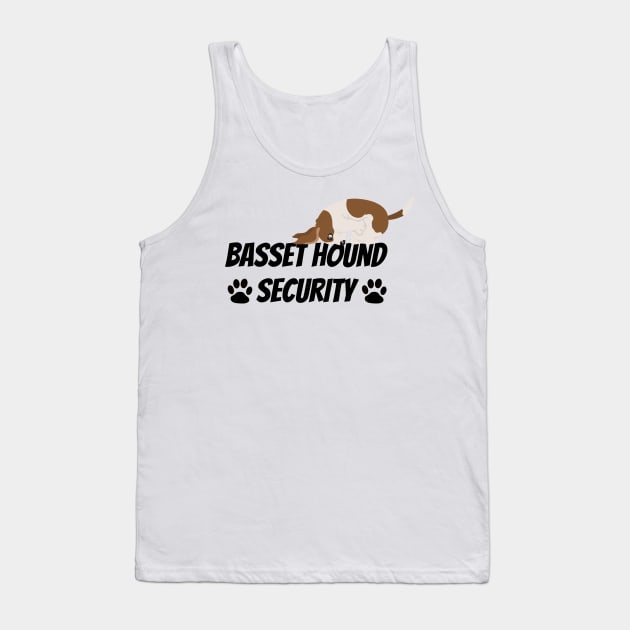 Basset Hound Security - Dog Quote Tank Top by yassinebd